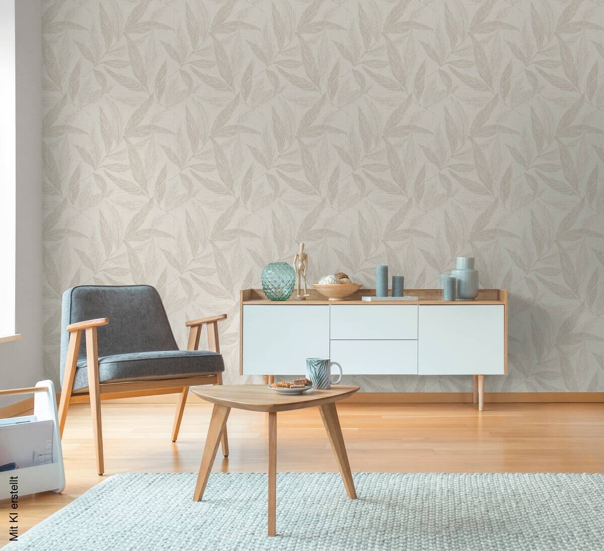 A.S.Creation Vliestapete creme beige grau B/H/D: ca. 53x1005x9,3 cm