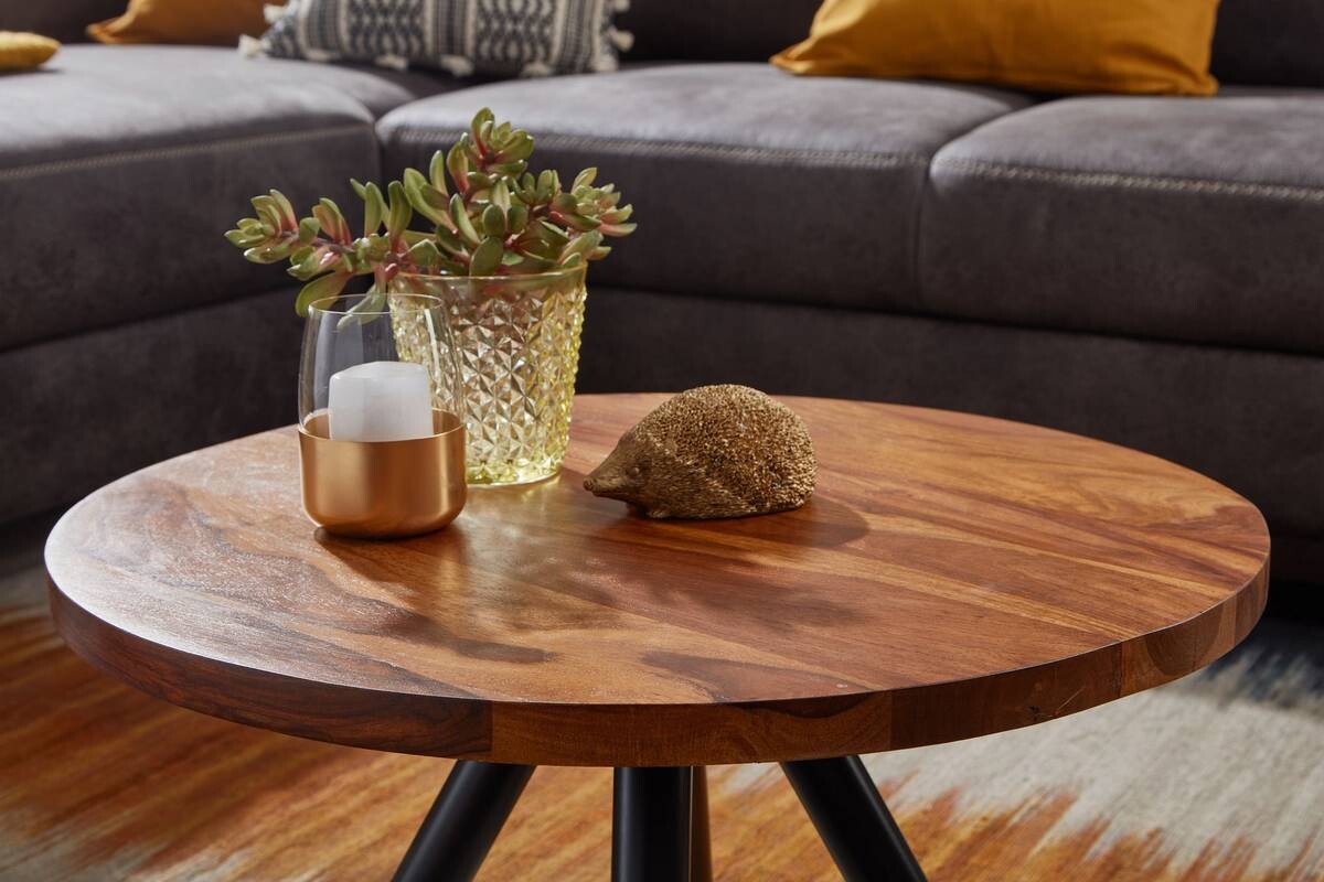 Couchtisch braun B/H/T: ca. 60x35x60 cm