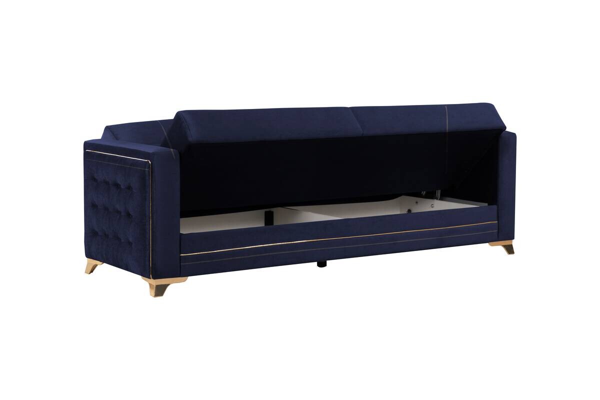 Sofa 3-2-1 Cavana nachtblau Microfaser
