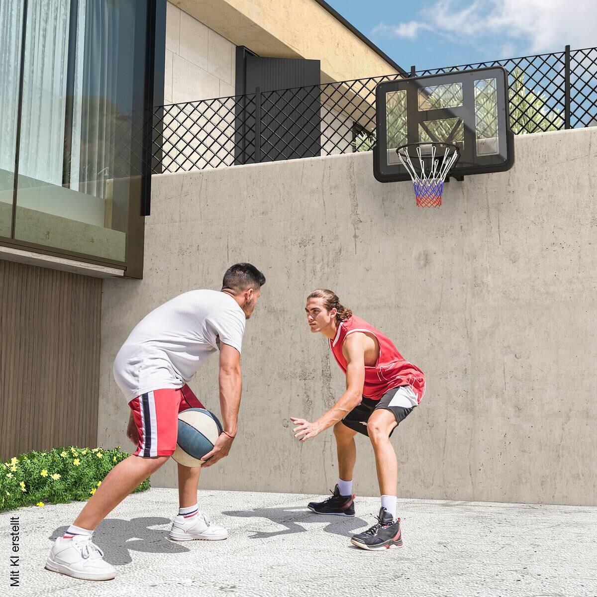 SPORTNOW Basketballkorb schwarz B/H/L: ca. 80x75x110 cm