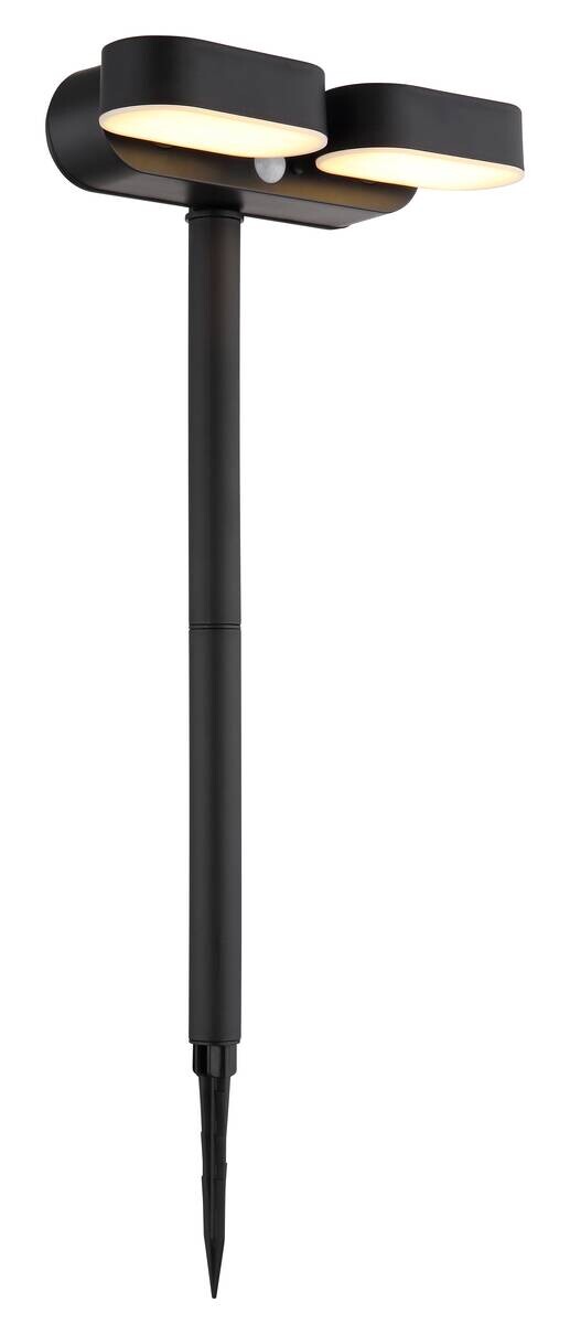 Solarleuchte Opal schwarz Kunststoff B/H/T: ca. 10,3x55x23 cm