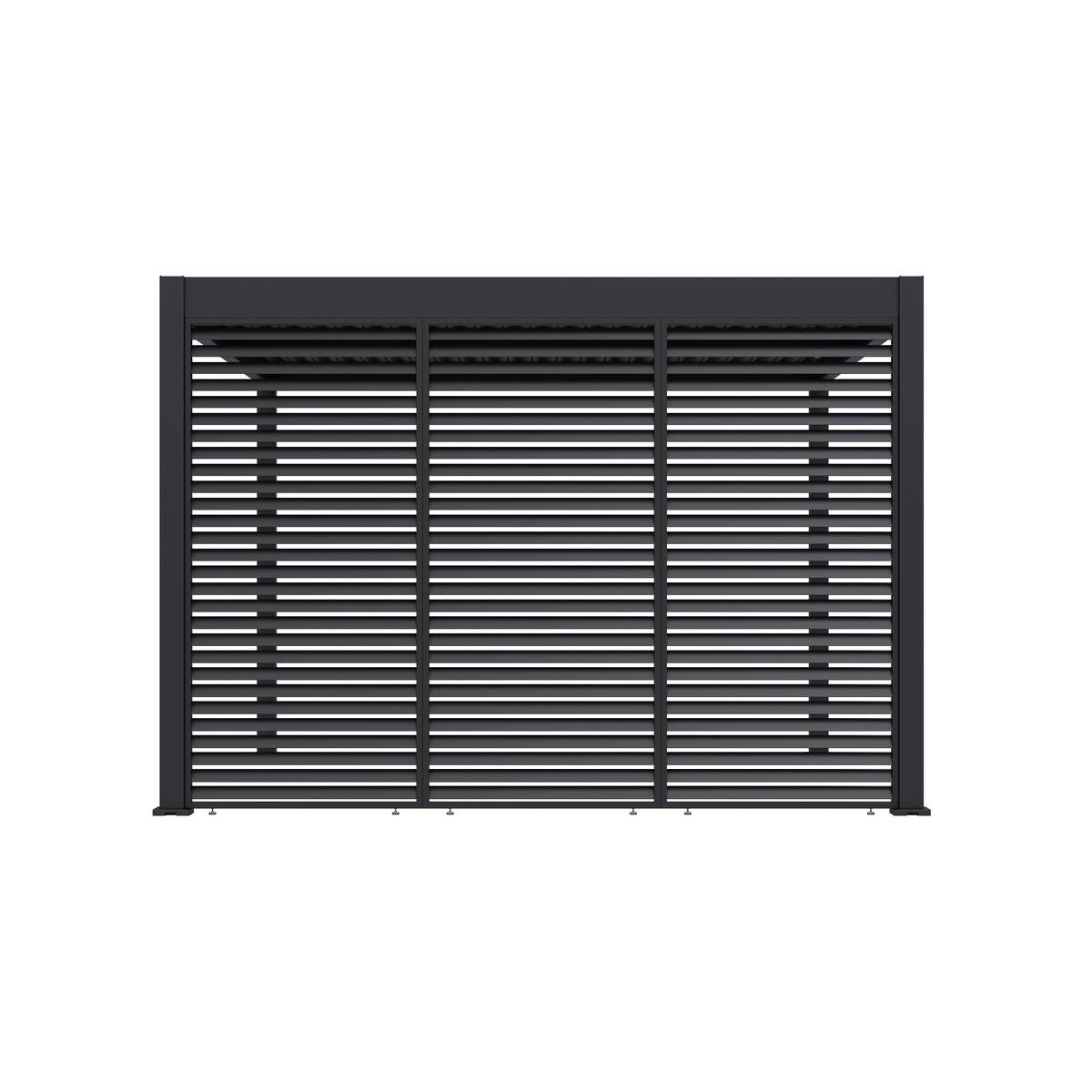 Paragon Outdoor Lamellen-Sichtschutz Grand Tuscan grau Aluminium B/H: ca. 114x234 cm