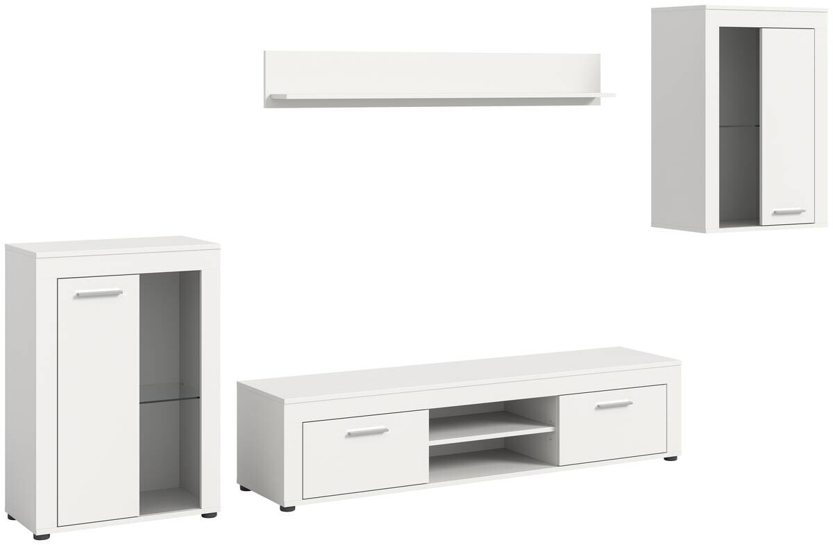 Wohnwand Jam weiß B/H/T: ca. 169x310x35 cm