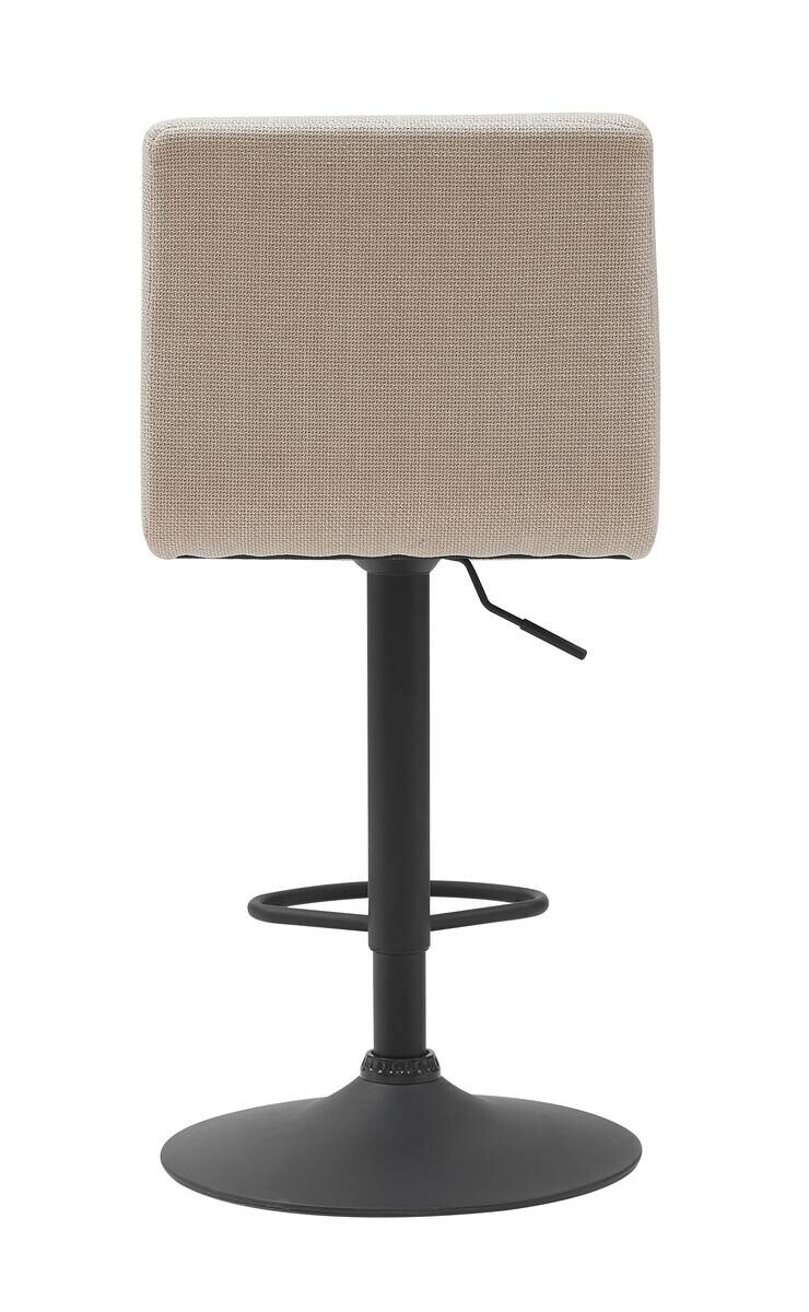 Barhocker Erika beige Microfaser Webstoff B/H/T: ca. 47x93x57 cm