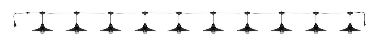 Solarlichterkette mattschwarz B: ca. 65 cm
