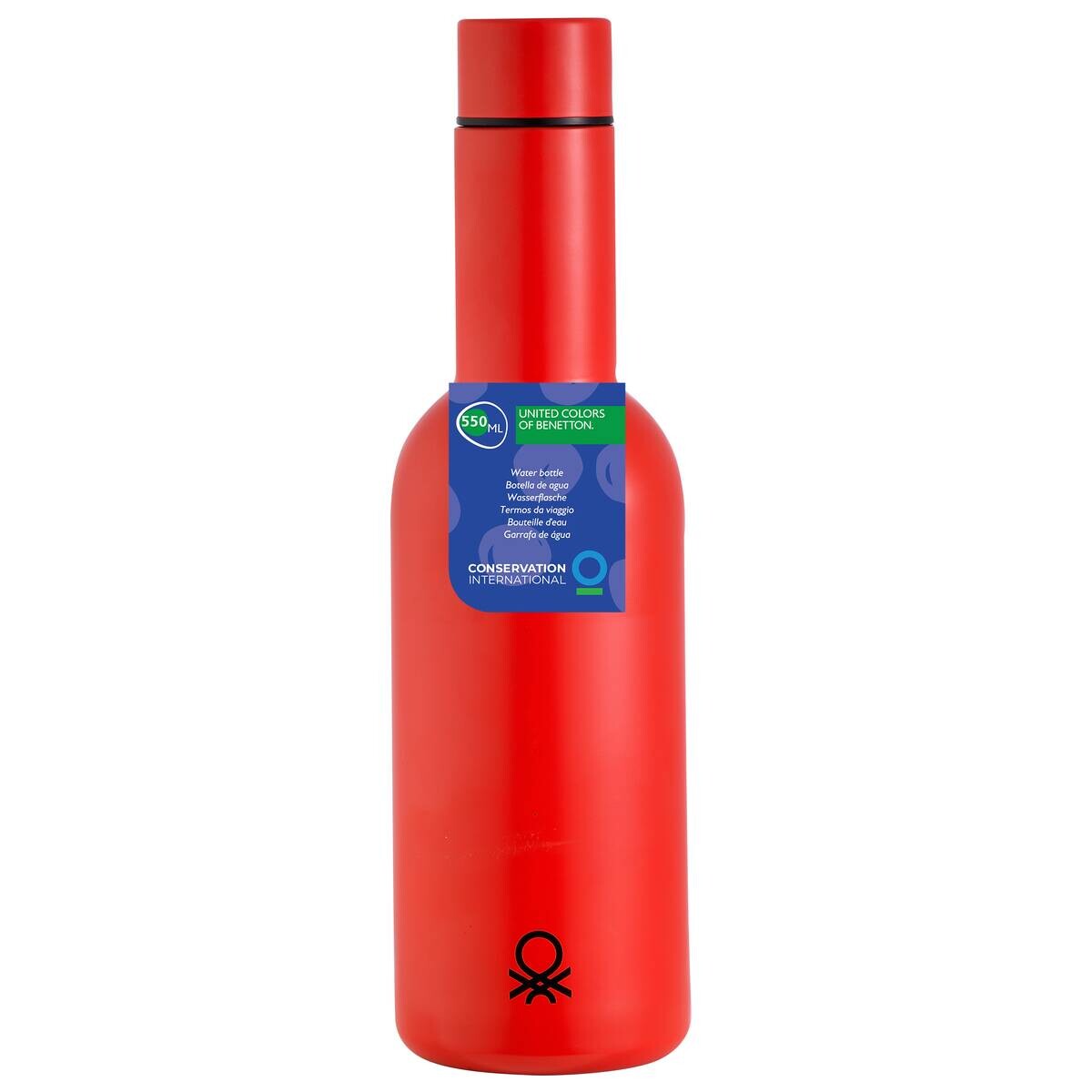 BENETTON Trinkflasche RAINBOW rot Edelstahl