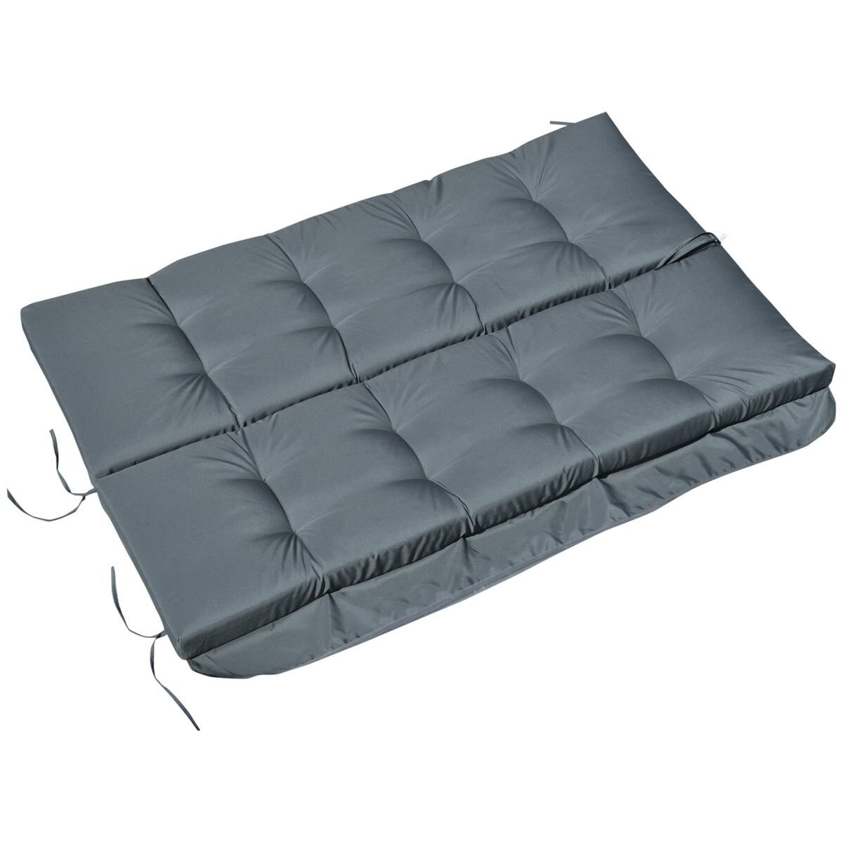 Outsunny Sitzkissen dunkelgrau Schaumstoff B/H/L: ca. 100x8x170 cm