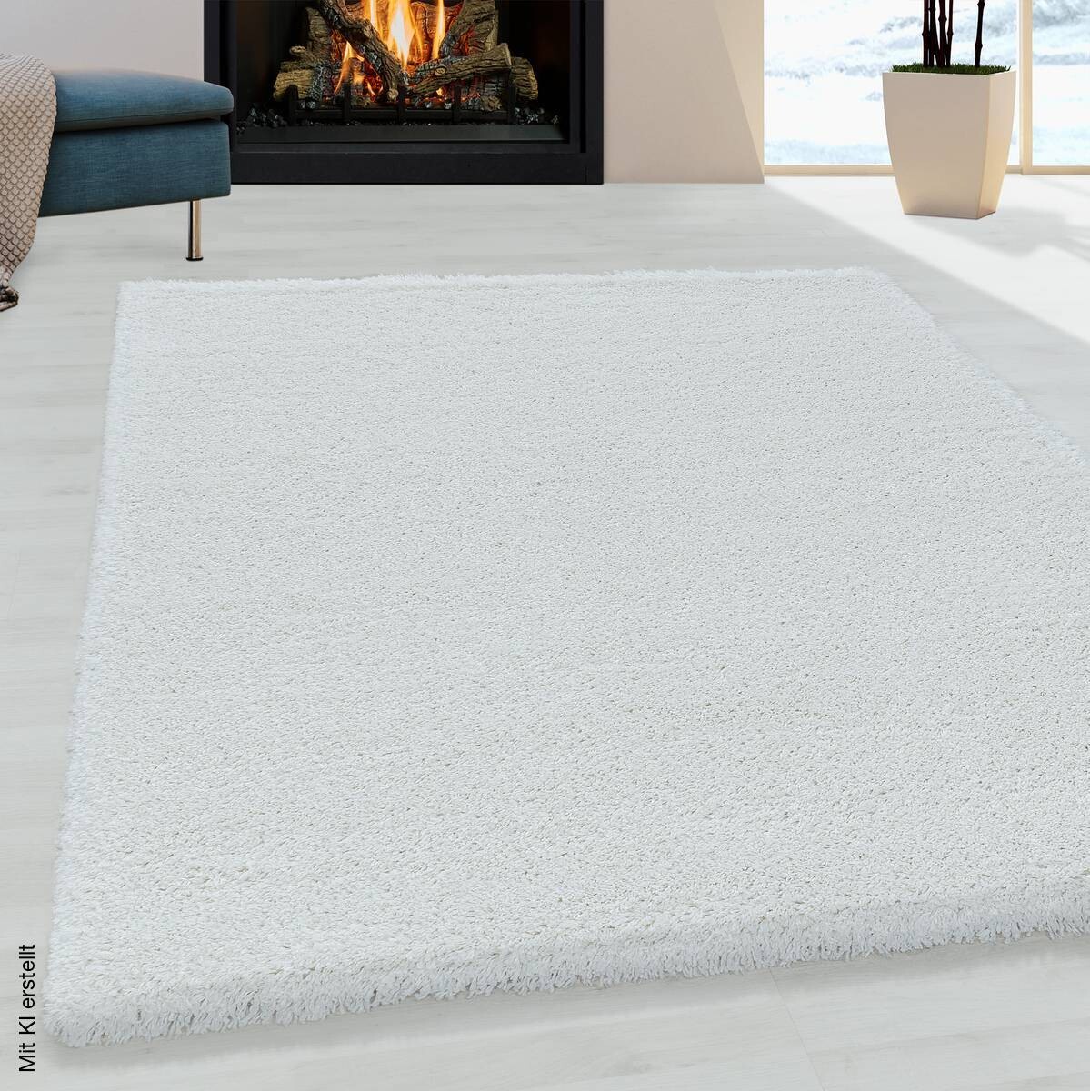 Ayyildiz Teppich FLUFFY weiß B/L: ca. 280x370 cm