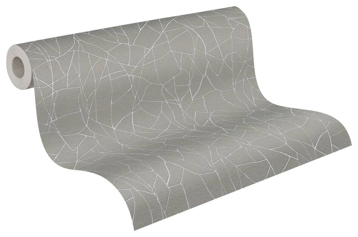 A.S.Creation Vliestapete grau weiß B/H/D: ca. 53x1005x9,7 cm