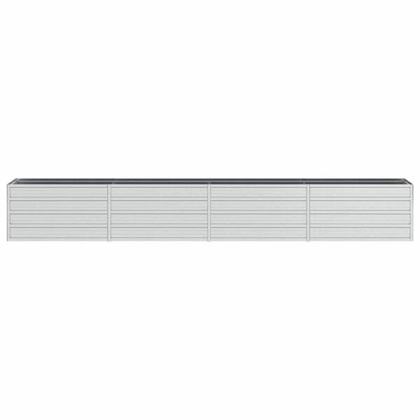Garten-Hochbeet silber Stahl B/H/L: ca. 40x45x320 cm
