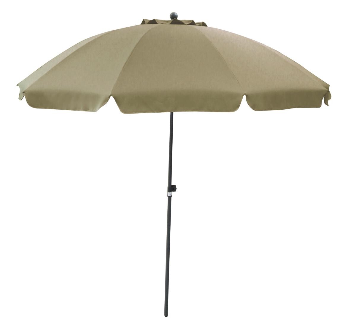 POCOline Sonnenschirm taupe Stahl H/D: ca. 238x250 cm