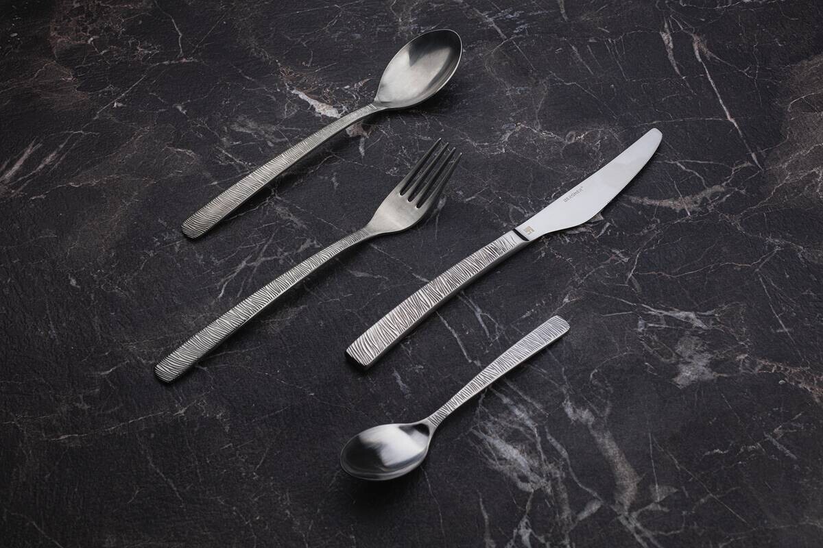 BERGNER Besteckset LYON silber Edelstahl 24 tlg.