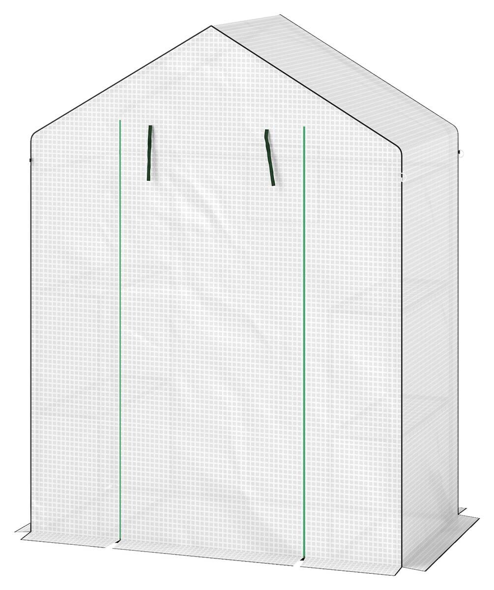 Outsunny Gewächshaus B/H/L: ca. 74x190x143 cm weiß