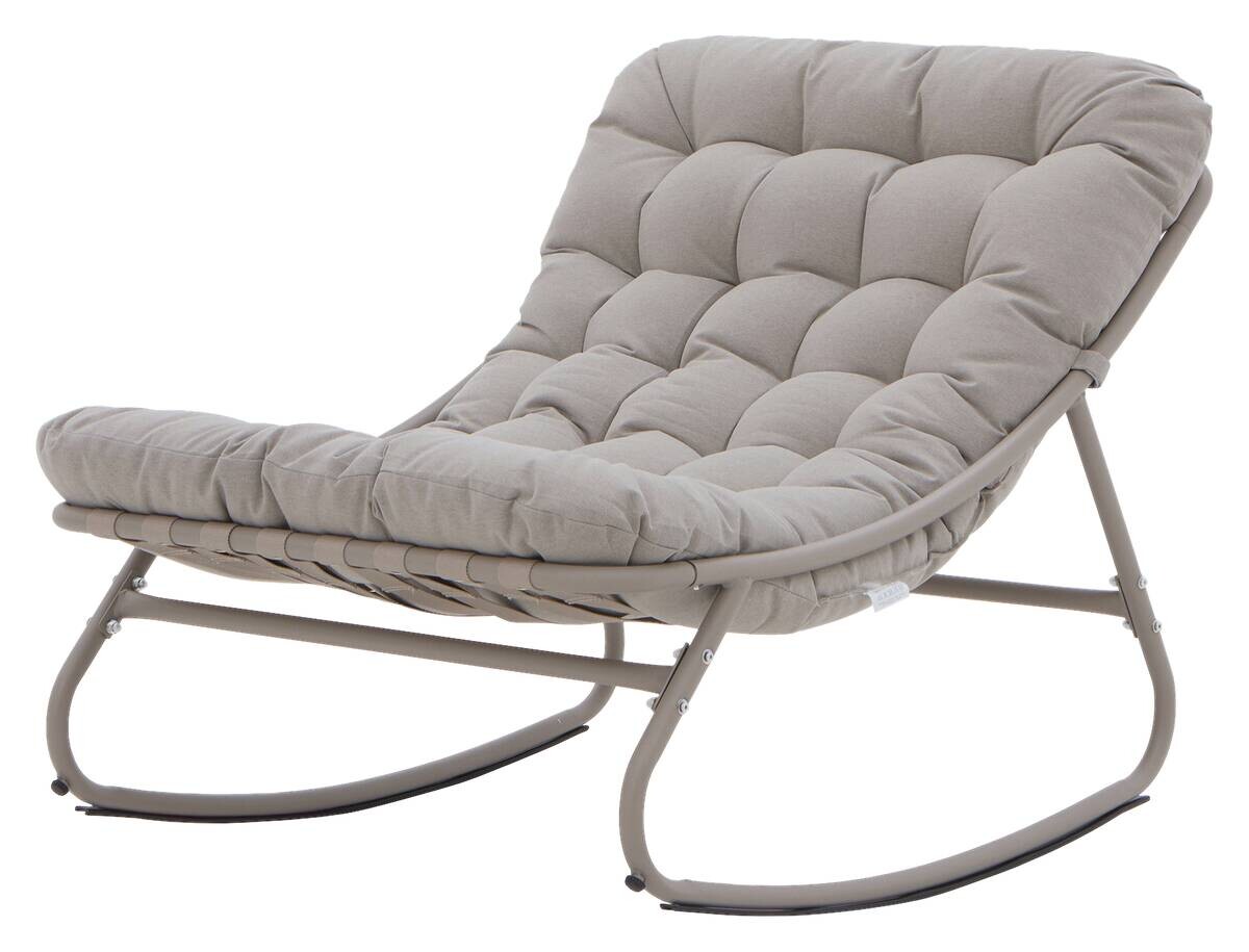 POCOline Gartenstuhl beige Polyester B/H/L: ca. 78x74x101 cm