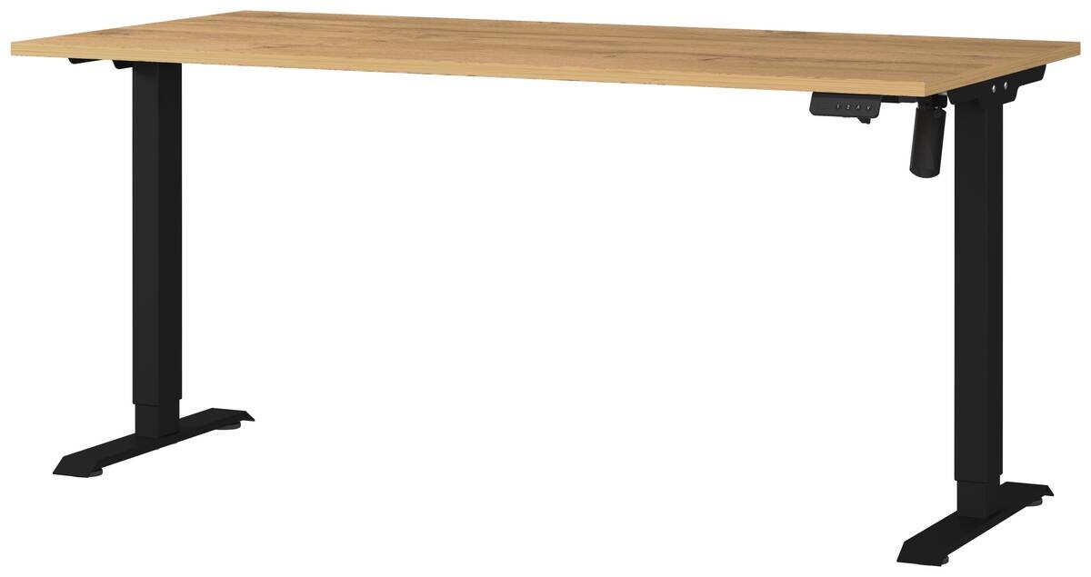 Schreibtisch 8024-582 Eiche Grand-Son Nachbildung schwarz B/H/T: ca. 160x118x80 cm