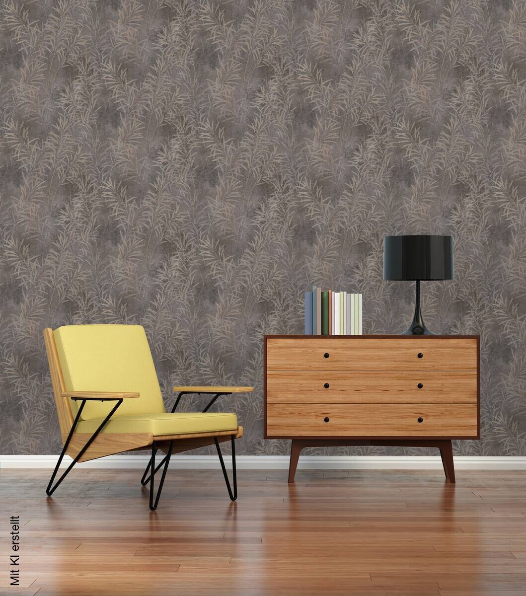 A.S.Creation Vliestapete silber beige B/H/D: ca. 53x1005x8,5 cm