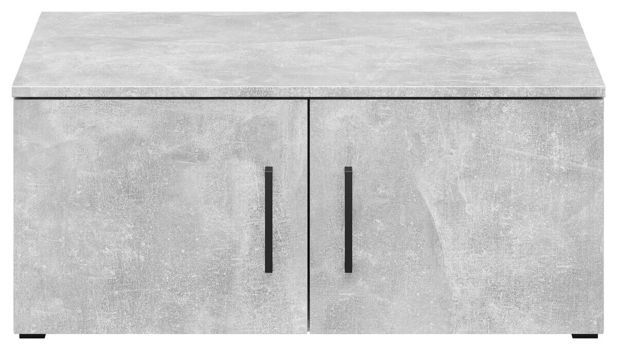 Aufsatz Multi-Stauraum Typ 50 Beton Optik B/H/T: ca. 80x35x52 cm