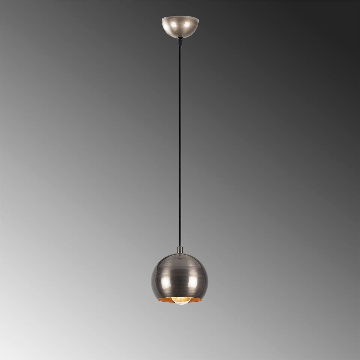 Pendelleuchte silber Metall B/H/T/L: ca. 30x111x30x15 cm E27 1 Brennstellen