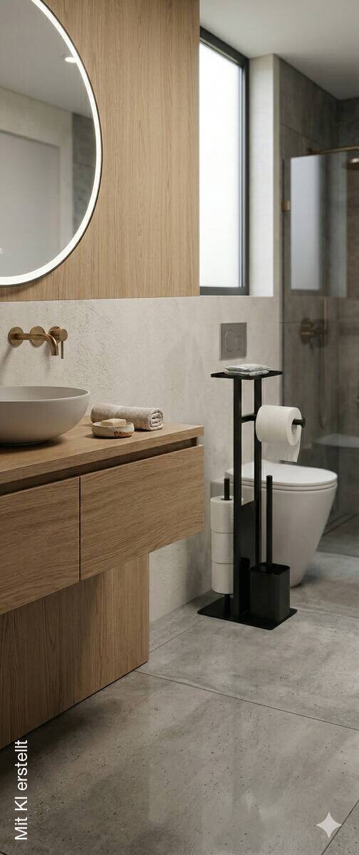 Sensation Stand-WC-Garnitur Turin schwarz Edelstahl