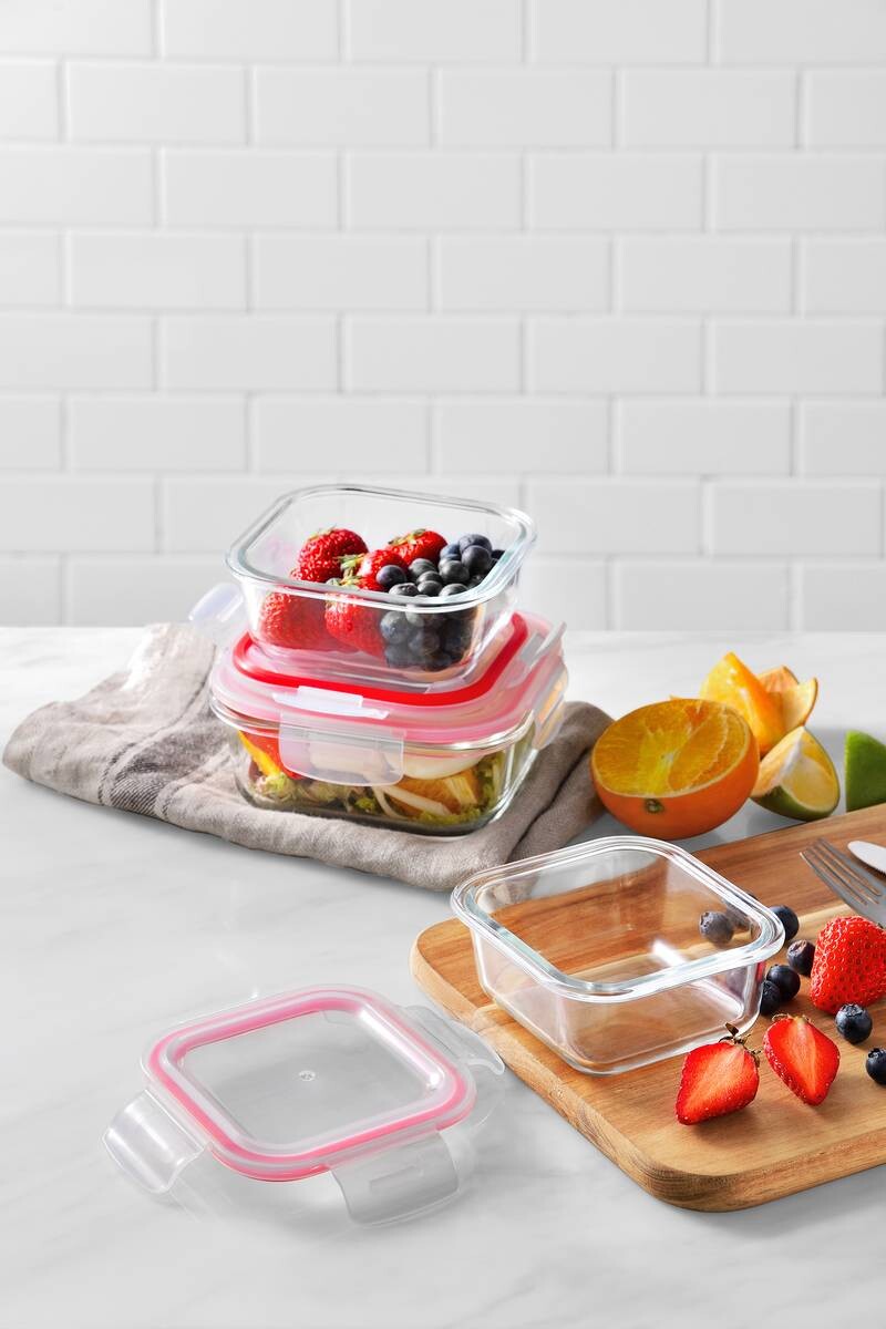 BERGNER Vorratsdosenset Go lovers rot