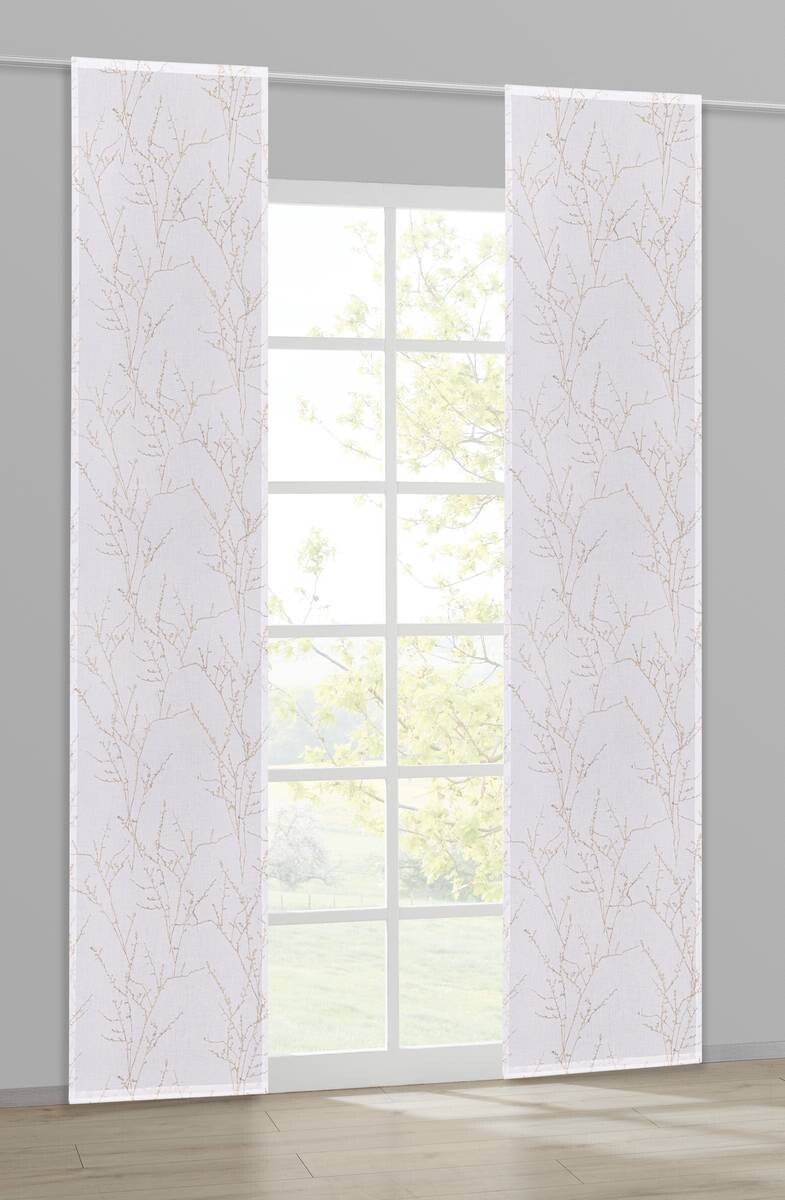Happy Home Schiebevorhang Äste beige B/L: ca. 60x245 cm