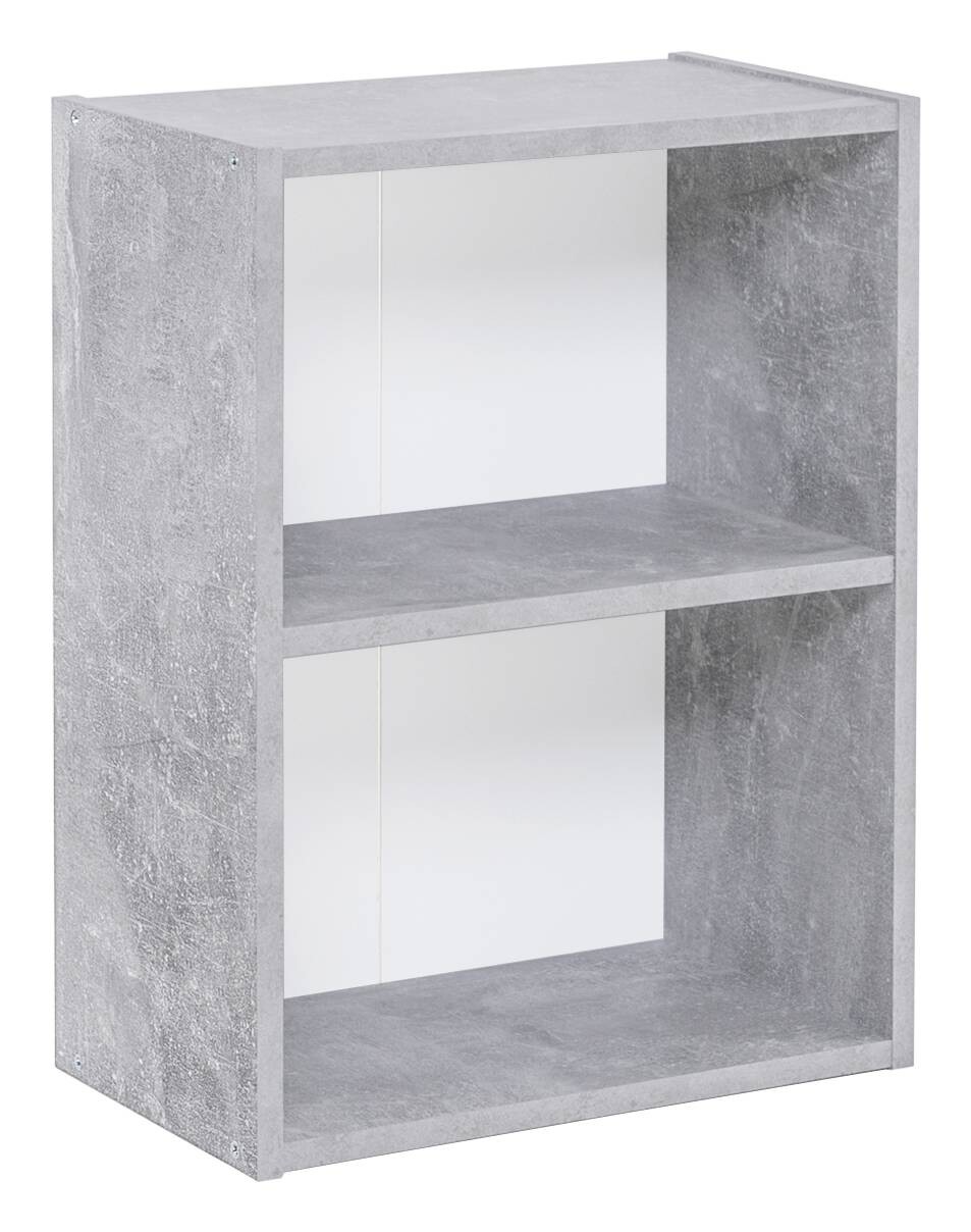 Regal Step 1 Beton Optik weiß B/H/T: ca. 41,5x54,5x25 cm