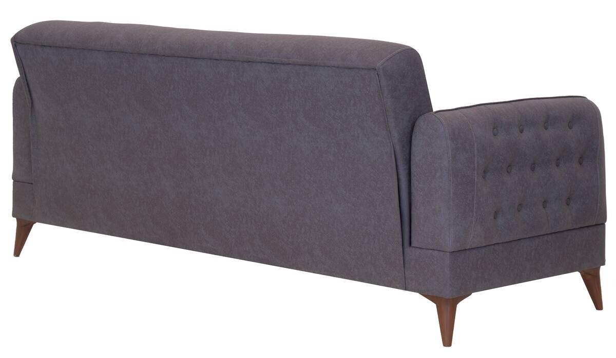 Sofa 3-2-1 Mislina blaugrau Microfaser