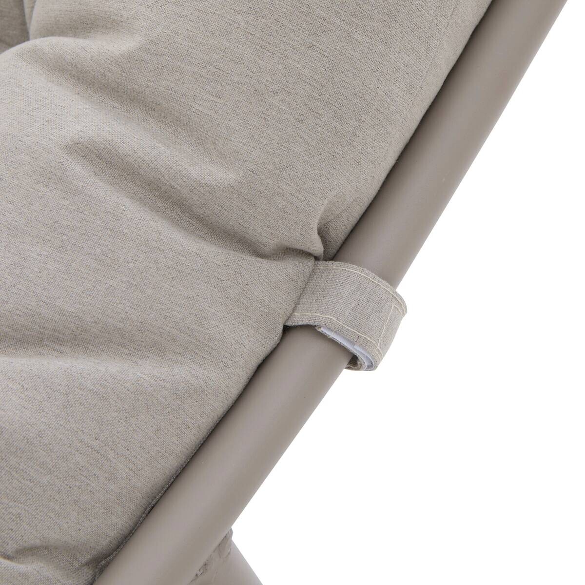 POCOline Gartenstuhl beige Polyester B/H/L: ca. 78x74x101 cm