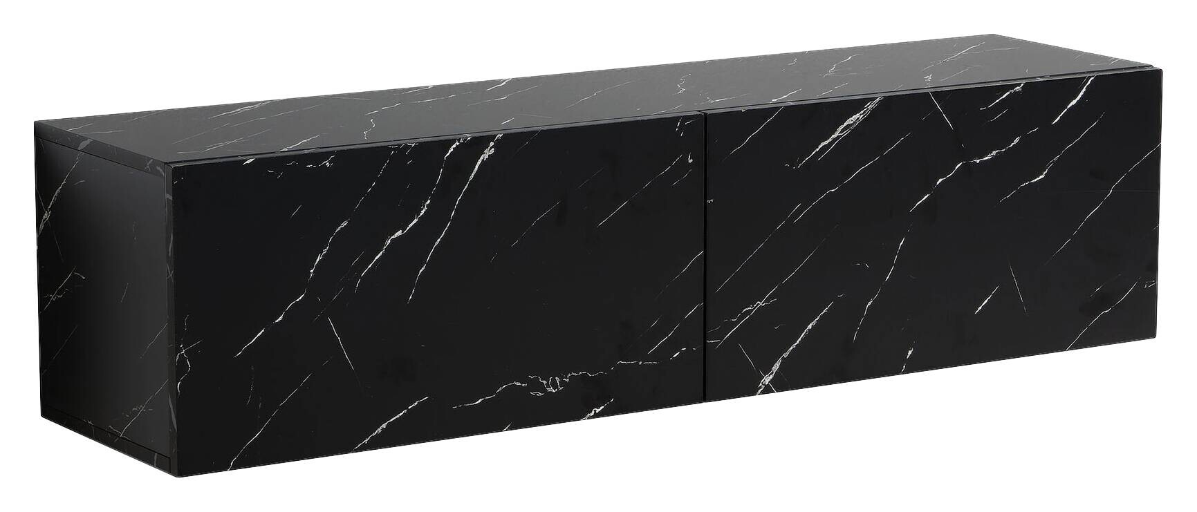 Lowboard schwarz Marmor Optik B/H/T: ca. 120x30x30 cm