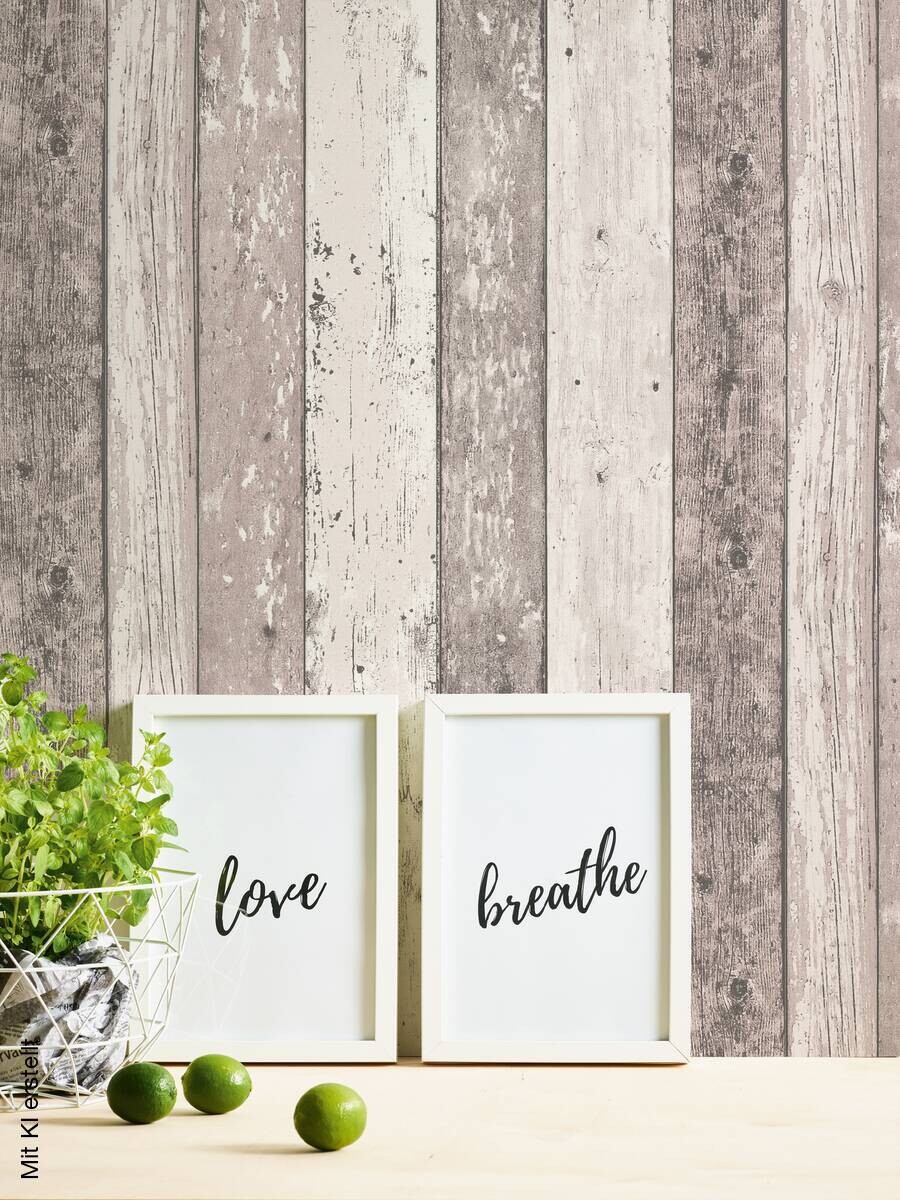 A.S.Creation Vliestapete Best of Woodn Stone 2nd Edition Holzoptik braun B/L: ca. 53x1005 cm