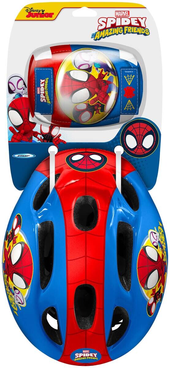 Spidey /Disney Kinderhelm mit Polstern bunt bunt