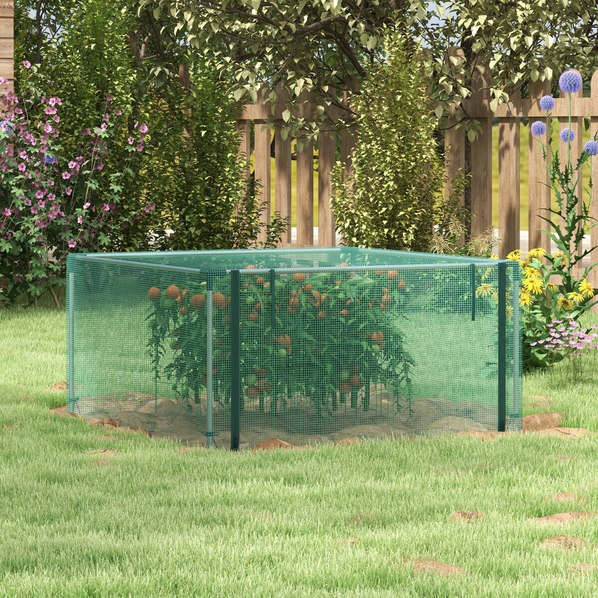 Outsunny Tier-Zubehör grün Polypropylen B/H/L: ca. 125x125x62,5 cm