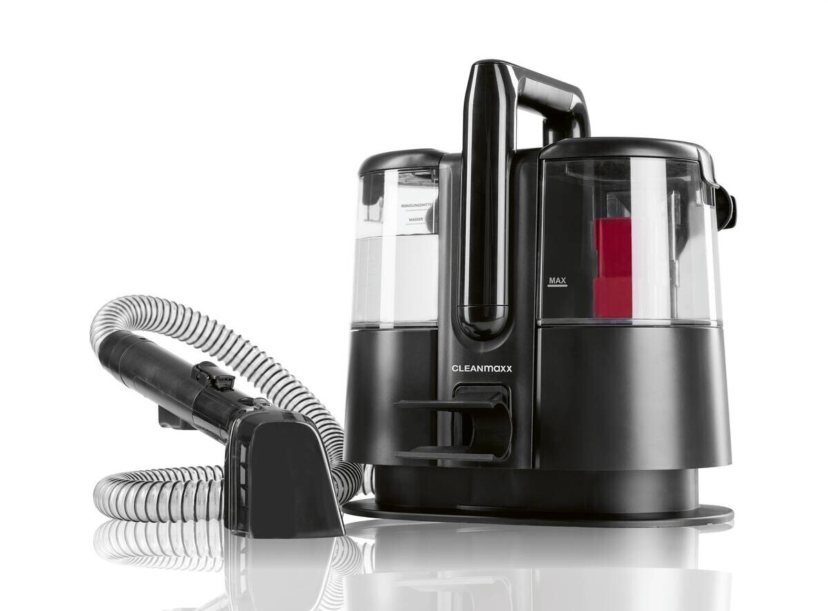 CLEANmaxx Polster -und Teppichreiniger schwarz rot Kunststoff B/H/L: ca. 33,5x33x29,5 cm