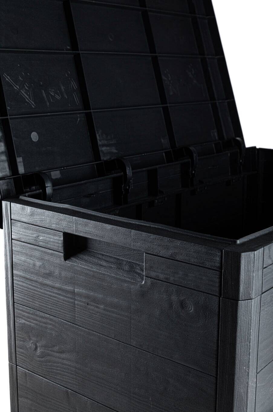 Toomax Aufbewahrungsbox Woodys anthrazit Kunststoff B/H/L: ca. 45x78x53 cm
