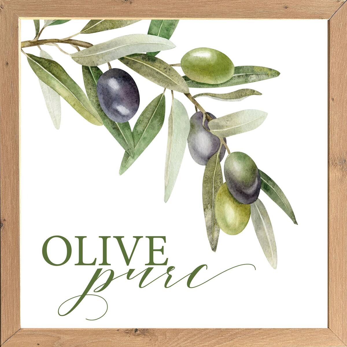 Gerahmtes Bild Olivenbaum B/H: ca. 35x35 cm