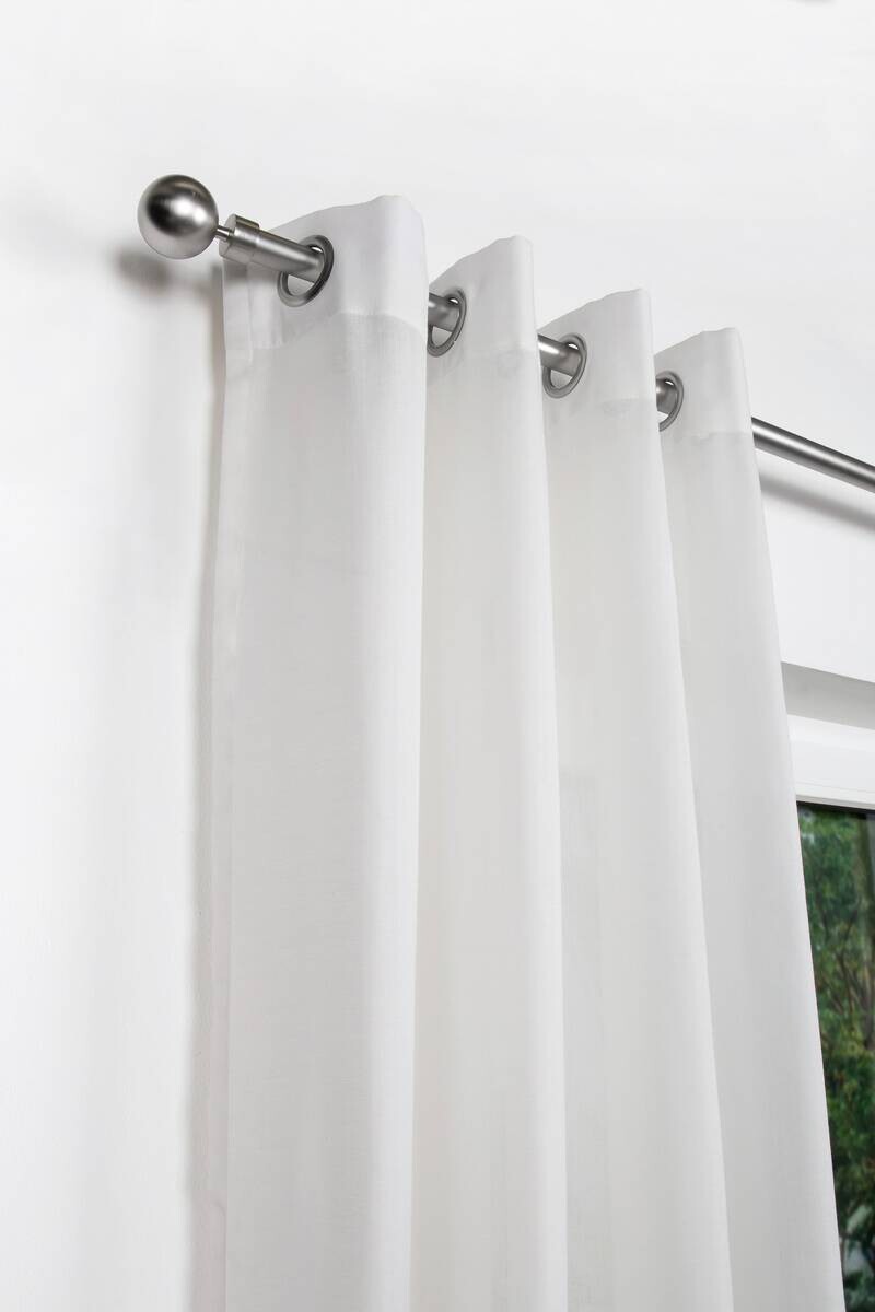 ondeco Stilgarnituren habito/ball-classic Edelstahloptik Metall ausziehbar von ca. 190 bis 360 cm 1.0 Läufe