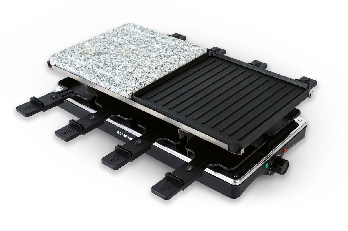 GOURMETmaxx Raclette schwarz Aluminium Marmor B/H/L: ca. 23,1x13x42,4 cm