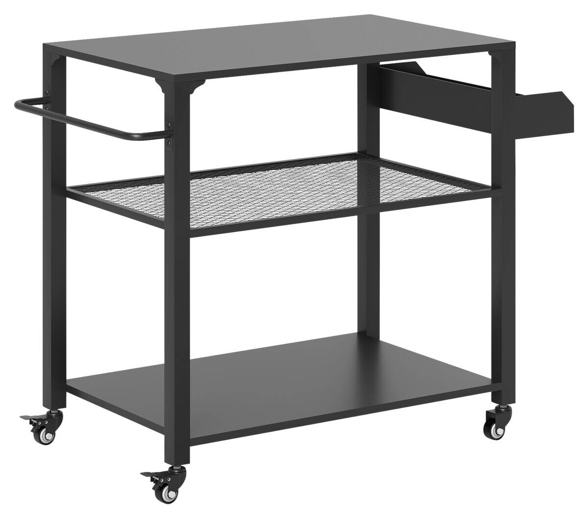 Outsunny Grillwagen Metall B/H/L: ca. 50x79x105 cm