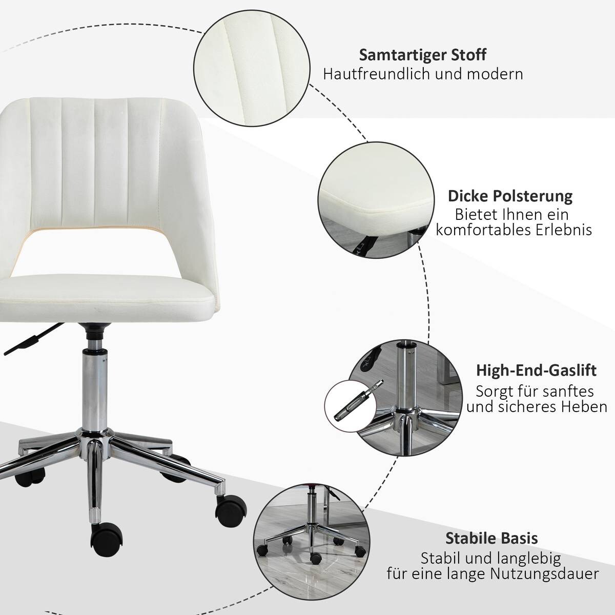 Drehstuhl 921-481V80CW beige