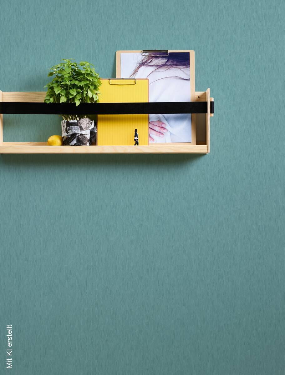 A.S.Creation Vliestapete Trendwall 2 Uni türkis B/L: ca. 53x1005 cm