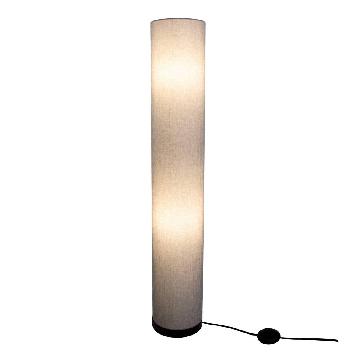 Näve Leuchten Stehlampe 2071816 grau Metall Textil B/H/T: ca. 19x110x19 cm 3 Brennstellen