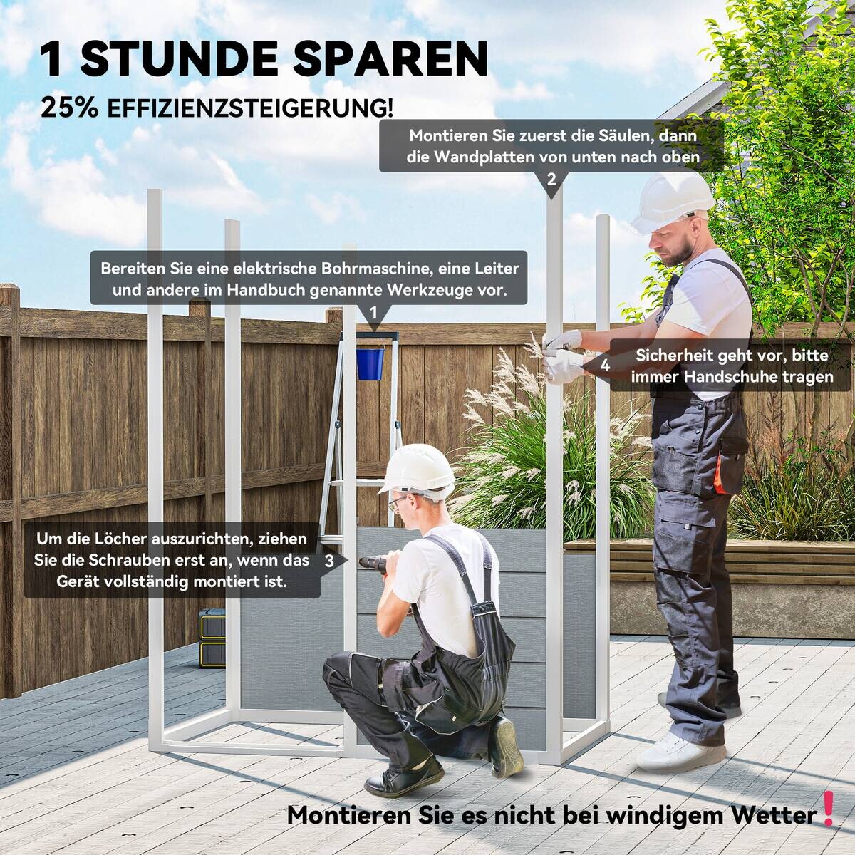 Outsunny Gerätehaus grau B/H/L: ca. 92x193x151 cm