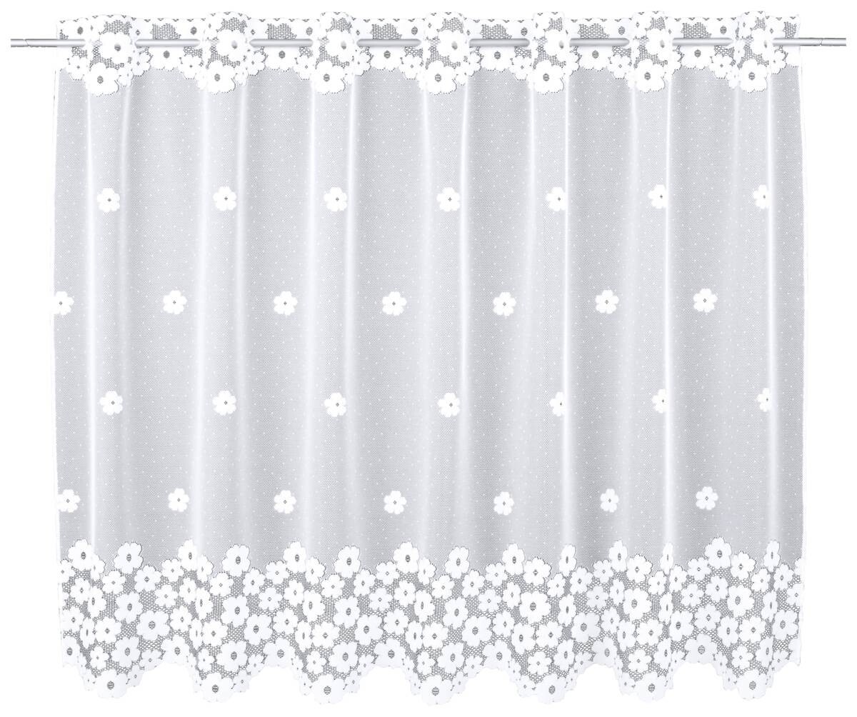 creative lifestyle Scheibengardine Delia weiß B/L: ca. 145x100 cm