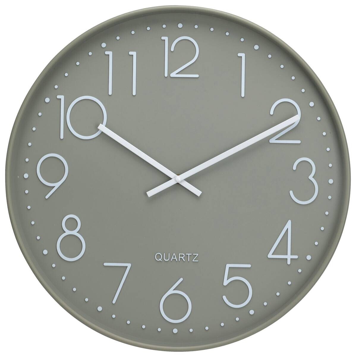 Wanduhr weiß B/H/L: ca. 53x5,4x54 cm