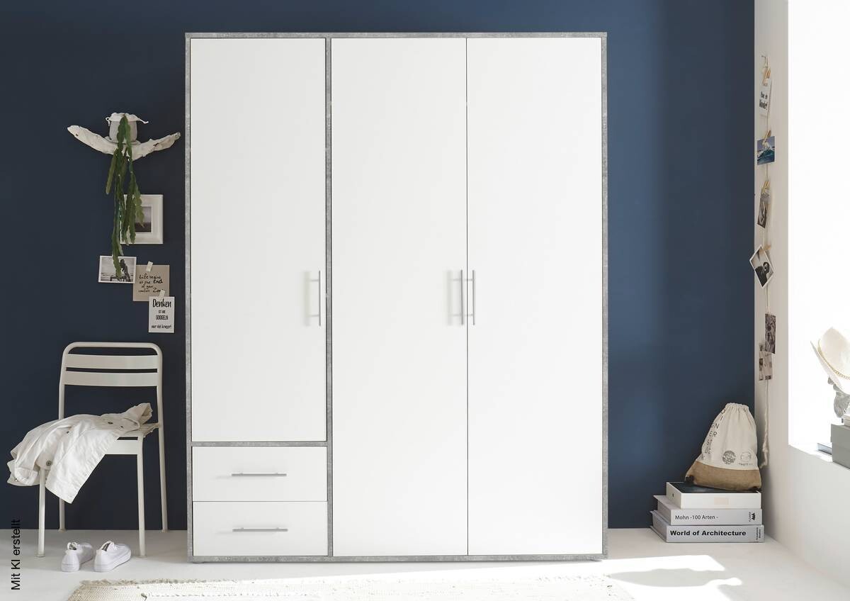 Kleiderschrank Valencia B/H/T: ca. 155x195x60 cm | 155,00/195,00/60,00 cm