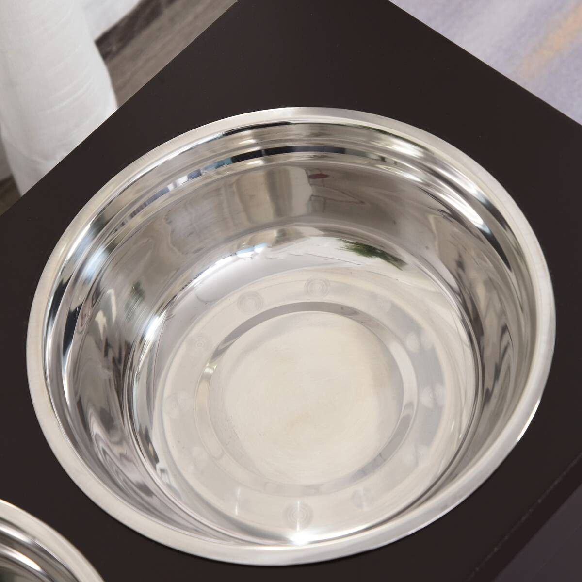 PawHut Futternapf braun MDF B/H/L: ca. 60x41x30 cm