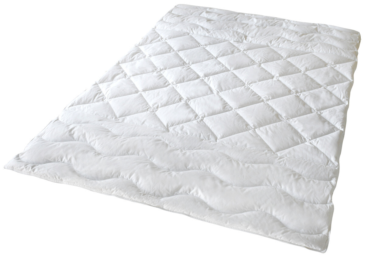 Wellness Steppbett weiß 100% Polyester B/L: ca. 135x200 cm