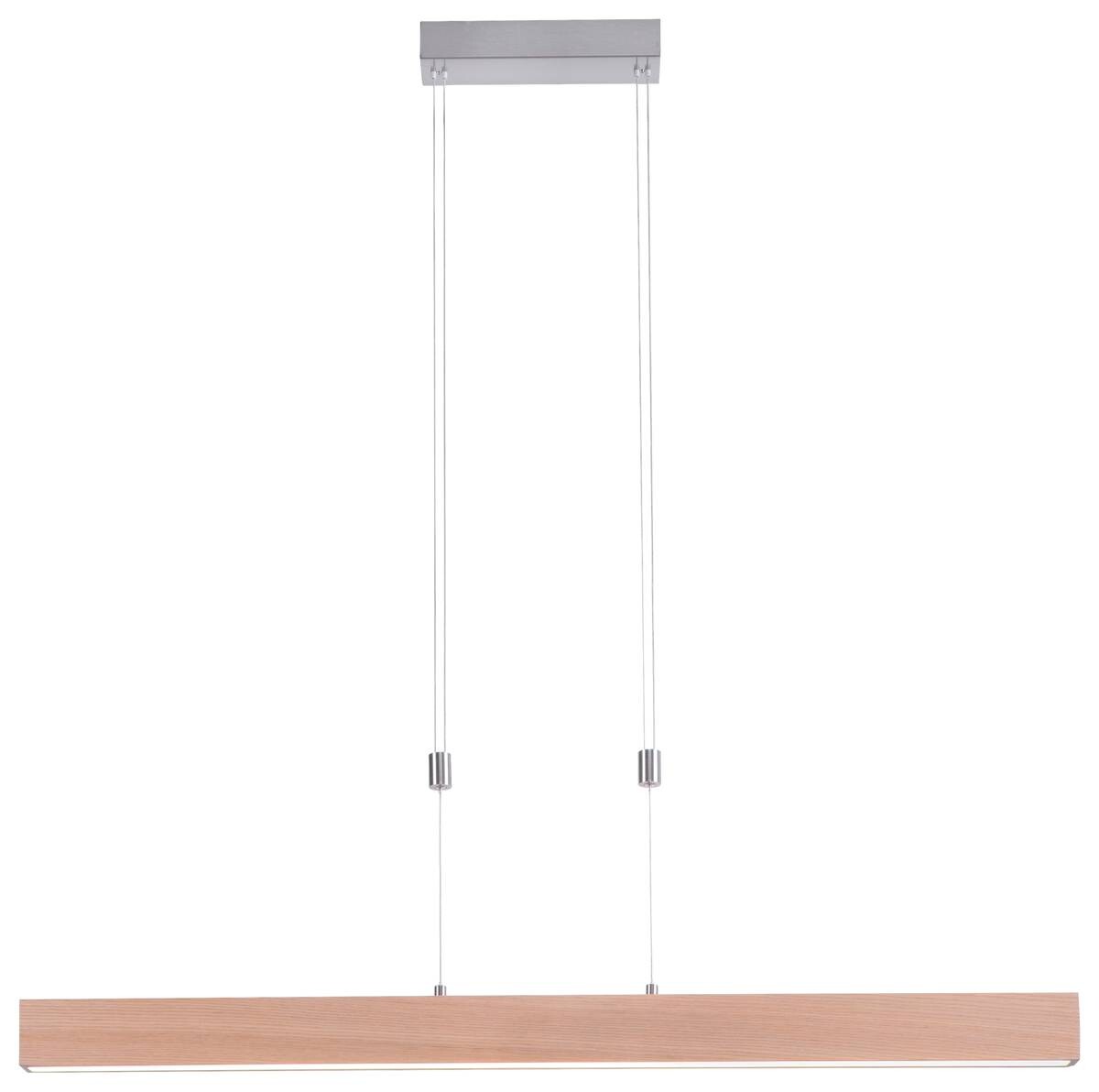 Just Light LED-Pendelleuchte AMANDA 11420-78 natur Aluminium B/H/T: ca. 110x160x5 cm 1 Brennstellen