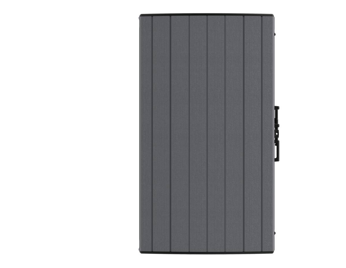 VCM Mülltonnenbox 2er StoreAway grau Kunststoff B/H/L: ca. 145x125x83 cm