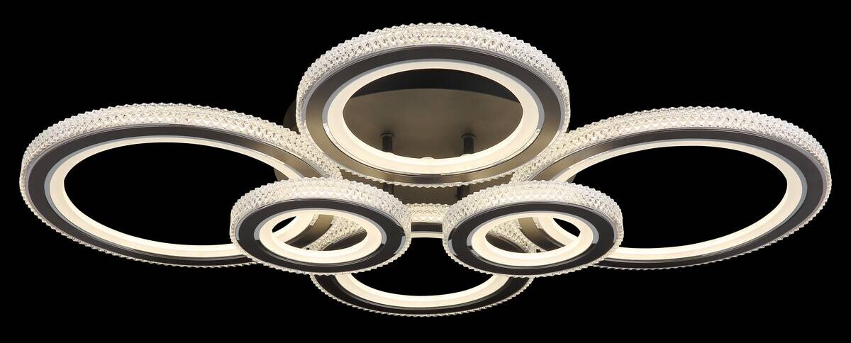 GLOBO LED Deckenleuchte anthrazit mattschwarz Opal Acryl Metall B/H: ca. 78x12 cm 1 Brennstellen